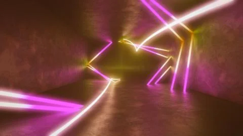 4k 3d render, looped animation tunnel , abstract seamless background Stock Illustration