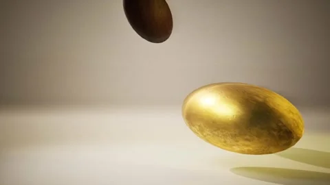 4K 3D rendered footage of two moving in parallel orbs in minimal space Stock Footage 263120874