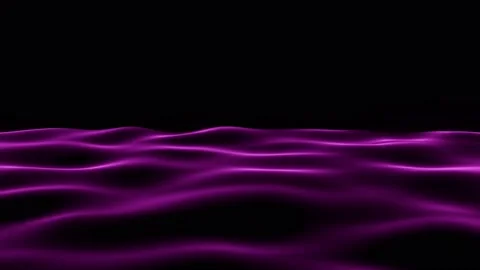 4K 3D rendering animation of magenta violet looping seamless waves. Endless Video stock 196893222