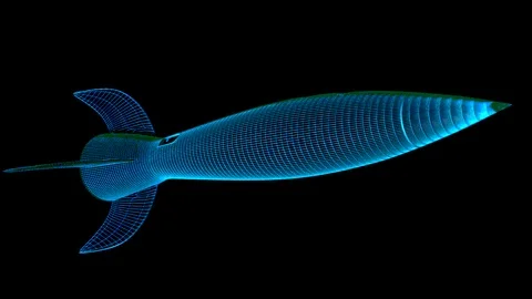 4K 3D rocket project animation Stock Footage 102344261
