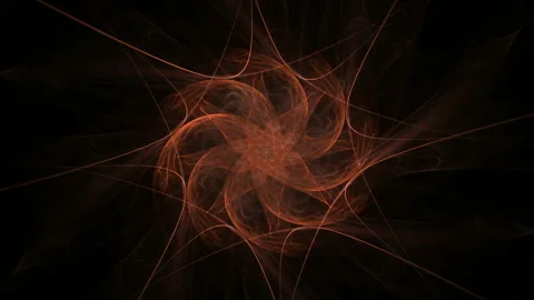 4K 3D seamless loop colorful dynamic energy flame circle sparks Stock Footage 153036947