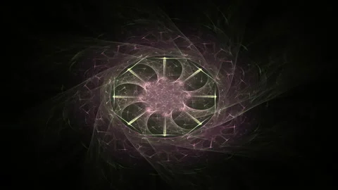 4K 3D seamless loop colorful dynamic energy flame circle sparks Stock Footage 153692077