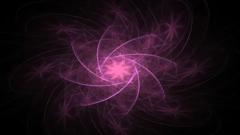 4K 3D seamless loop colorful dynamic energy flame circle sparks Stock Footage 153812294