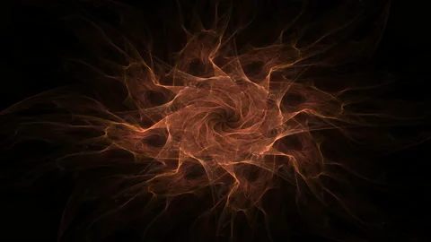 4K 3D seamless loop colorful dynamic energy flame circle sparks Video stock 157231694