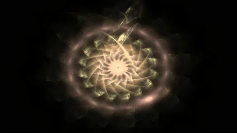 4K 3D seamless loop colorful dynamic energy flame circle sparks Stock Footage 220675084