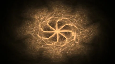 4K 3D seamless loop colorful dynamic energy flame circle sparks Stock Footage 238397293