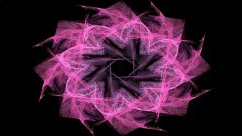 4K 3D seamless loop colorful dynamic energy flame circle sparks Stock Footage 253427302