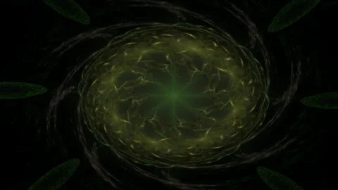 4K 3D seamless loop colorful dynamic energy flame circle sparks Stock Footage 253427706