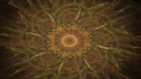 4K 3D seamless loop colorful dynamic energy flame circle sparks Stock Footage 261989678