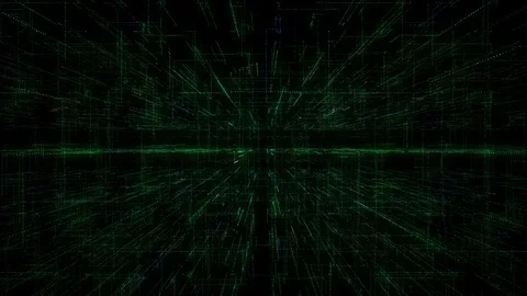 4K 3D Smart digital binary code with futuristic smart technology and connecti Stock Footage 101318041