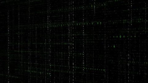4K 3D Software development Binary code blockchain concept. Concept of digital 스톡 동영상 259285553
