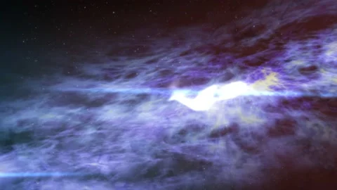 4K 3D Space Exploration To The Orion Nebula Loop Stock Footage 213572315