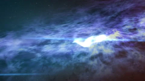 4K 3D Space Exploration To The Orion Nebula Loop Stock Footage 213572471