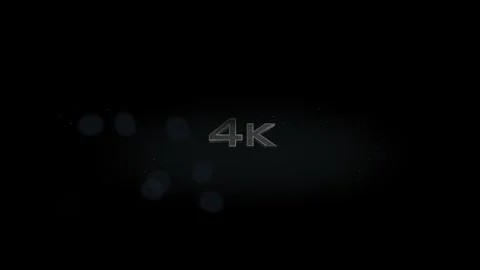 4K 3D title metal text on black alpha channel background Stock Footage 256457140