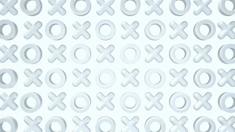 4K 3D White Geometric Design Pattern Stomping Minimal Motion Background Stock-Footage 124804613