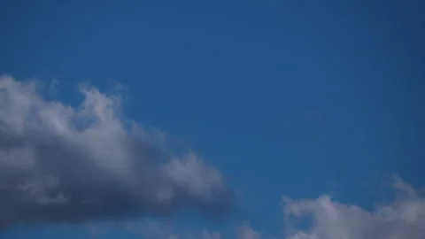 4K 50fps Time-Lapse Cloud Layers on Lower Frame Moving Left to Right Stock Footage 319480415