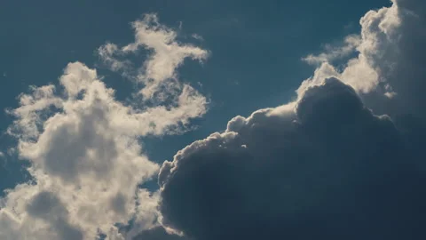 4K 50fps Time-Lapse: Dramatic Storm Clouds with Bright Contrast and Divide Stock Footage 320101574