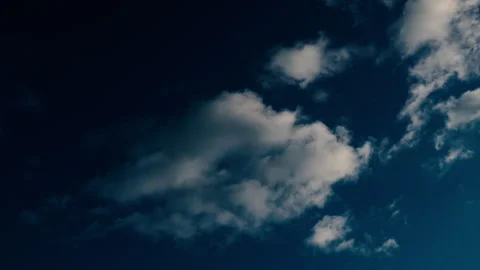 4K 59,94 fps Sky Motion Vertical Cloud Drift and Airplane Crossing Blue Sky Stock Footage 325185569