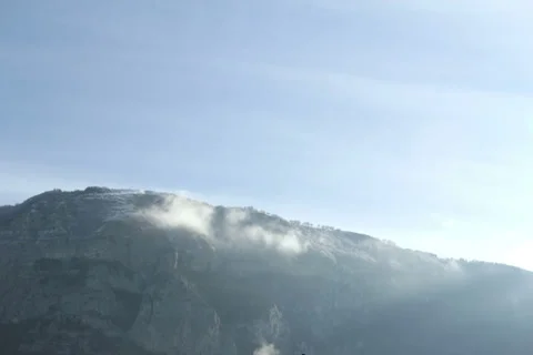 4k / 5k - Mountain timelapse in winter 스톡 동영상 34475357