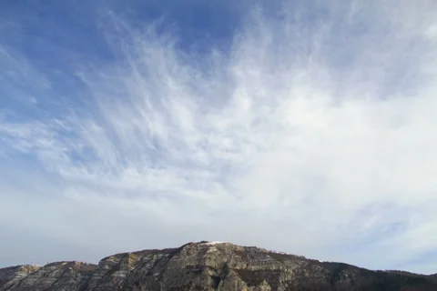 4k / 5k - Mountain timelapse in winter 스톡 동영상 34483124