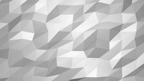 4K 60 fps. Abstract cg polygonal crystal White surface. Stock Footage 112108807
