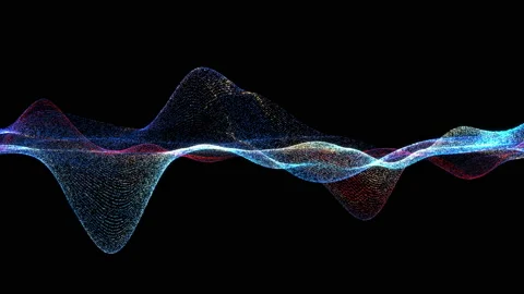 4K 60 fps. Abstract loopable blue and violet wavy motion background. Video stock 211095882