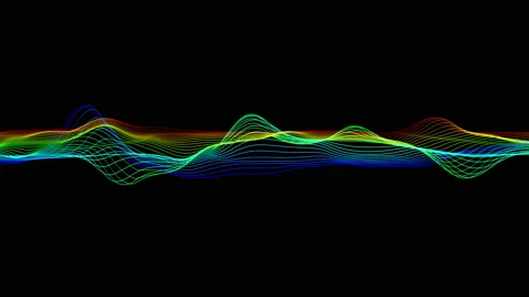 4K 60 fps. Abstract loopable blue and violet wavy motion background. Stock Footage 211096904