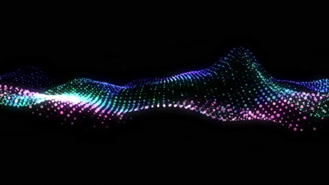 4K 60 fps. Abstract loopable blue and violet wavy motion background. Stock Footage 211097263