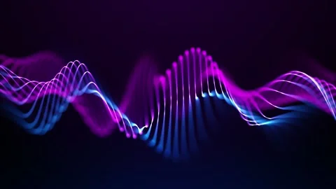 4K 60 fps. Abstract loopable blue and violet wavy motion background. Concep.. Stock Footage 334235221