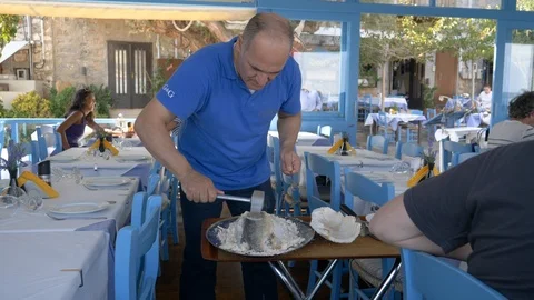 4k 60 fps Approaching Spinalonga Island Crete Stock Footage 112669159