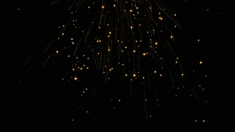 4k. 60 fps. Confetti explosion. Falling golden particles. Christmas lights. Stock Footage 119347663