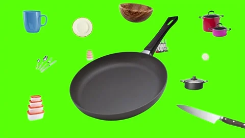 4k 60 fps glassware e-commerce product animation. Multi product green screen Video stock 201264692