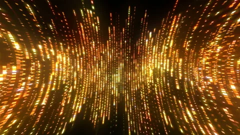 4K 60 fps. Gold particles. Abstract background. Motion graphics. Stock Footage 141554206