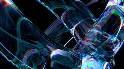 4K 60fps Animation of Technology Themed Wallpaper with a Complex Glass Formation Stock Footage 317335016