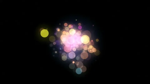 4k. 60fps.  Bokeh sphere cloud. Merry Christmas Video stock 119347730