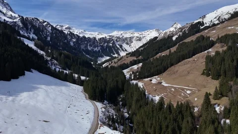 4K 60fps Cinematic Drone Ascend in Talschluss Lengau, Austria Stock Footage 331666431