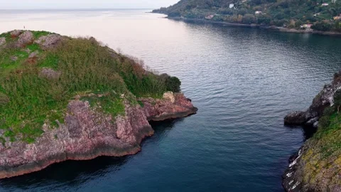 4K 60FPS Drone Flight Between Ancient Roman Island Ruins | Cinematic Stock Footage 334307731