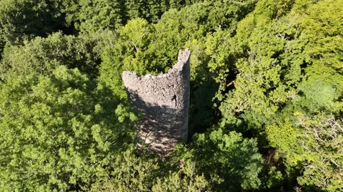 4K 60fps Drone Semi Orbit: Zivanska Veza Tower Close-Up Stock Footage 340604480