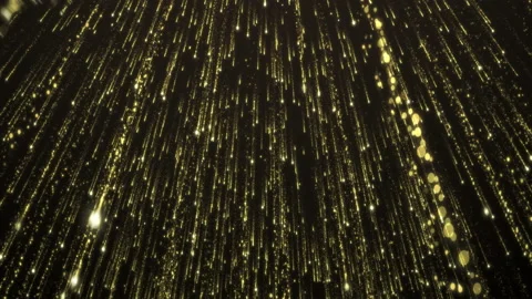 4K 60FPS Falling Gold Glitter Particles Background Seamless Loop Stock Footage 170436359