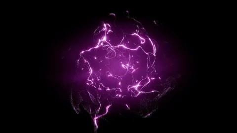 4K 60fps | Loop sequence. Abstract violet magical explosive particles. Stock Footage 103795139