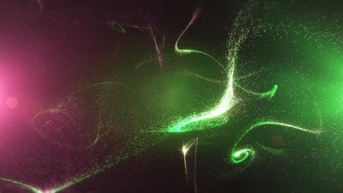 (4K 60fps) Loop sequence - Particles in fast motion on a black background. Stock Footage 103389955