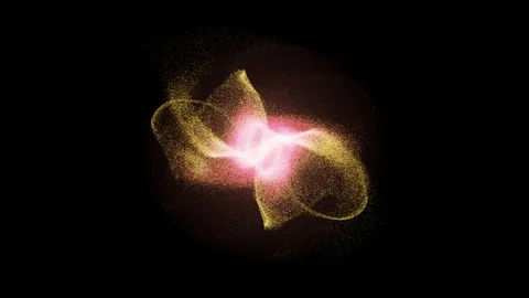 [4K 60fps - Loop] VFX abstract orange magical fly particles. Stock Footage 104012103