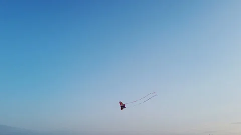 4k 60fps stabilized video butterfly kite 스톡 동영상 112997363