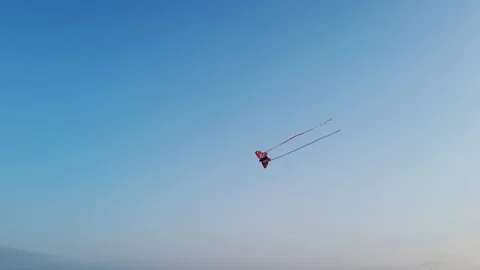4k 60fps stabilized video butterfly kite 스톡 동영상 112997368