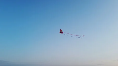 4k 60fps stabilized video butterfly kite 스톡 동영상 112997759