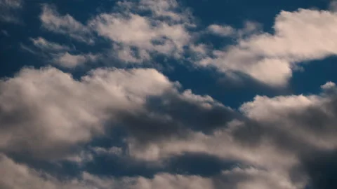 4K 60fps Timelapse: Dynamic Cloud Movement with Natural Sunlit Textures Video stock 347798644