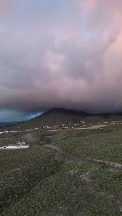 4K 9:16 Clouds Timelapse Mountains Epic Cinematic Dramatic Stock Footage 233221313