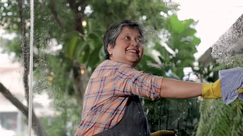 4K, ability of employment elderly working lifestyle concept, healthy happy .. Stock Footage 254512706