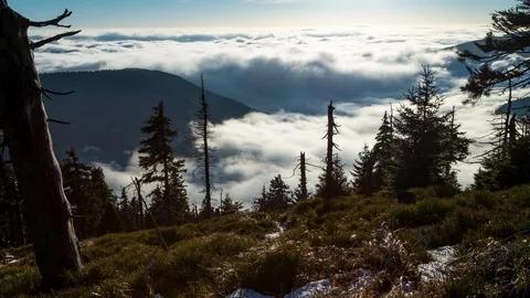 4K Above the clouds view Stock Footage 119157407