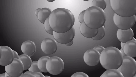 4k Abstract 3d ball sphere particle design bead jewelry pearl art background. Stock Footage 84679778